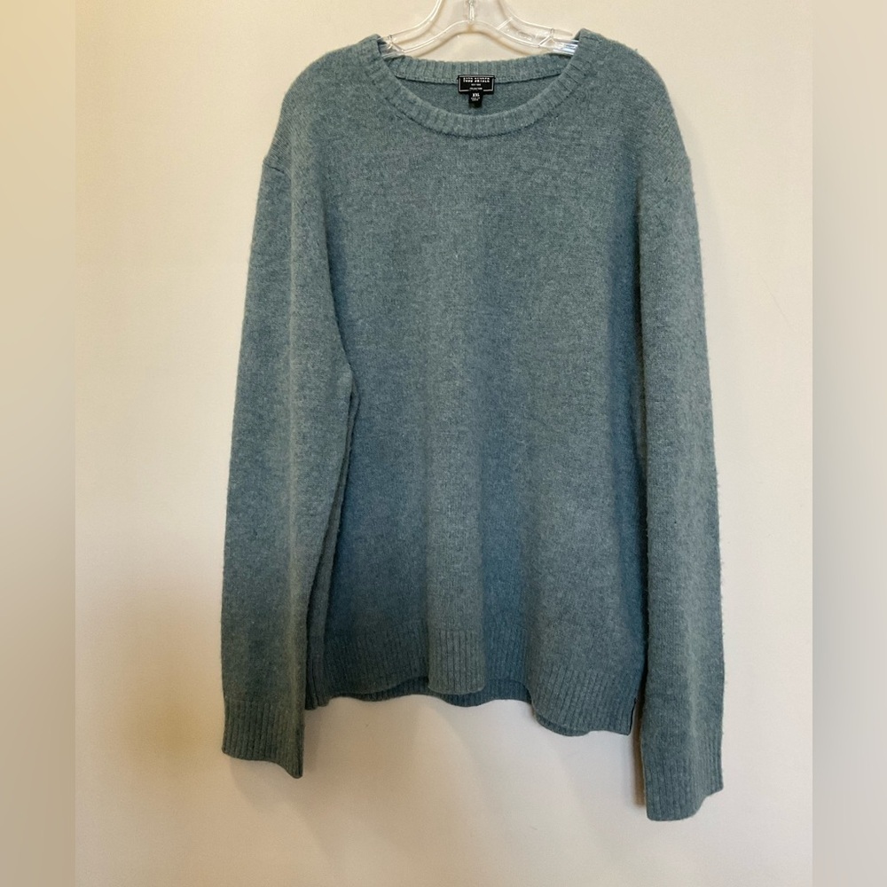Todd Snyder New York Brushed Wool Crewneck Soft Spruce Sweater Size Xxl